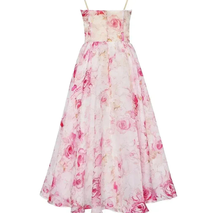 Floral Strap Midi Dress