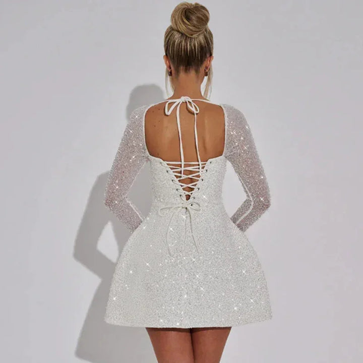 Sparkle Sleeve Mini Dress