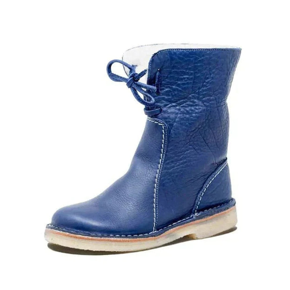 Sophia Hike Boot - Luxe Mid-Calf Lined Women’s Boots-Blue-5-State of Style