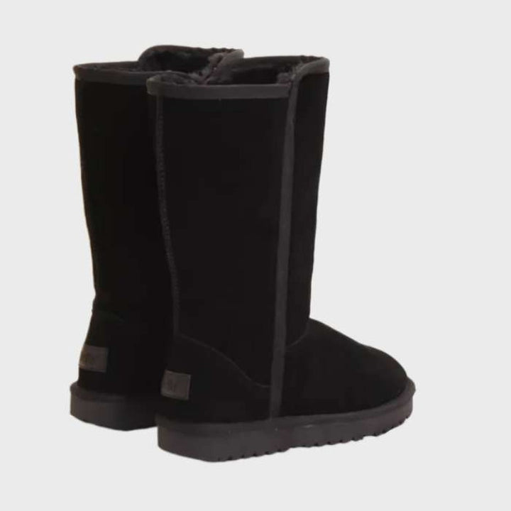 Suede-Look Shearling-Lined Boots