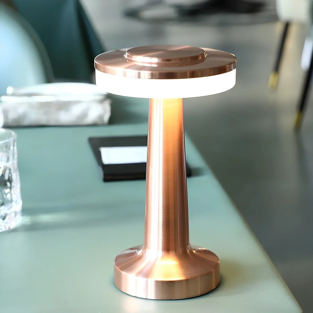 Wireless Retro Table Lamp - LumiBar-Gold-State of Style