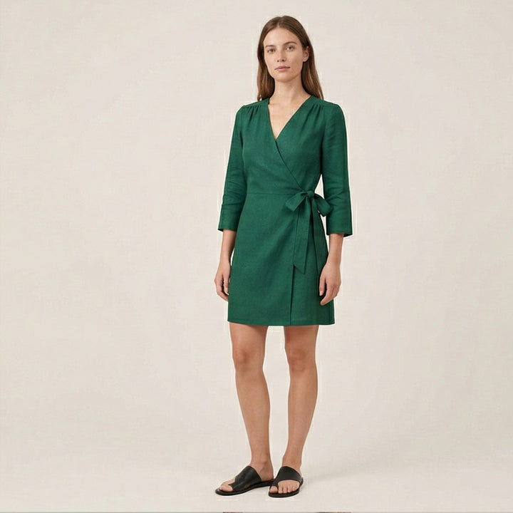Wrap Style Mini Dress