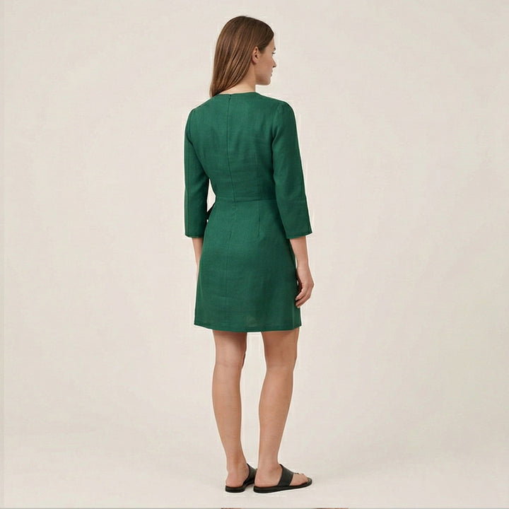 Wrap Style Mini Dress