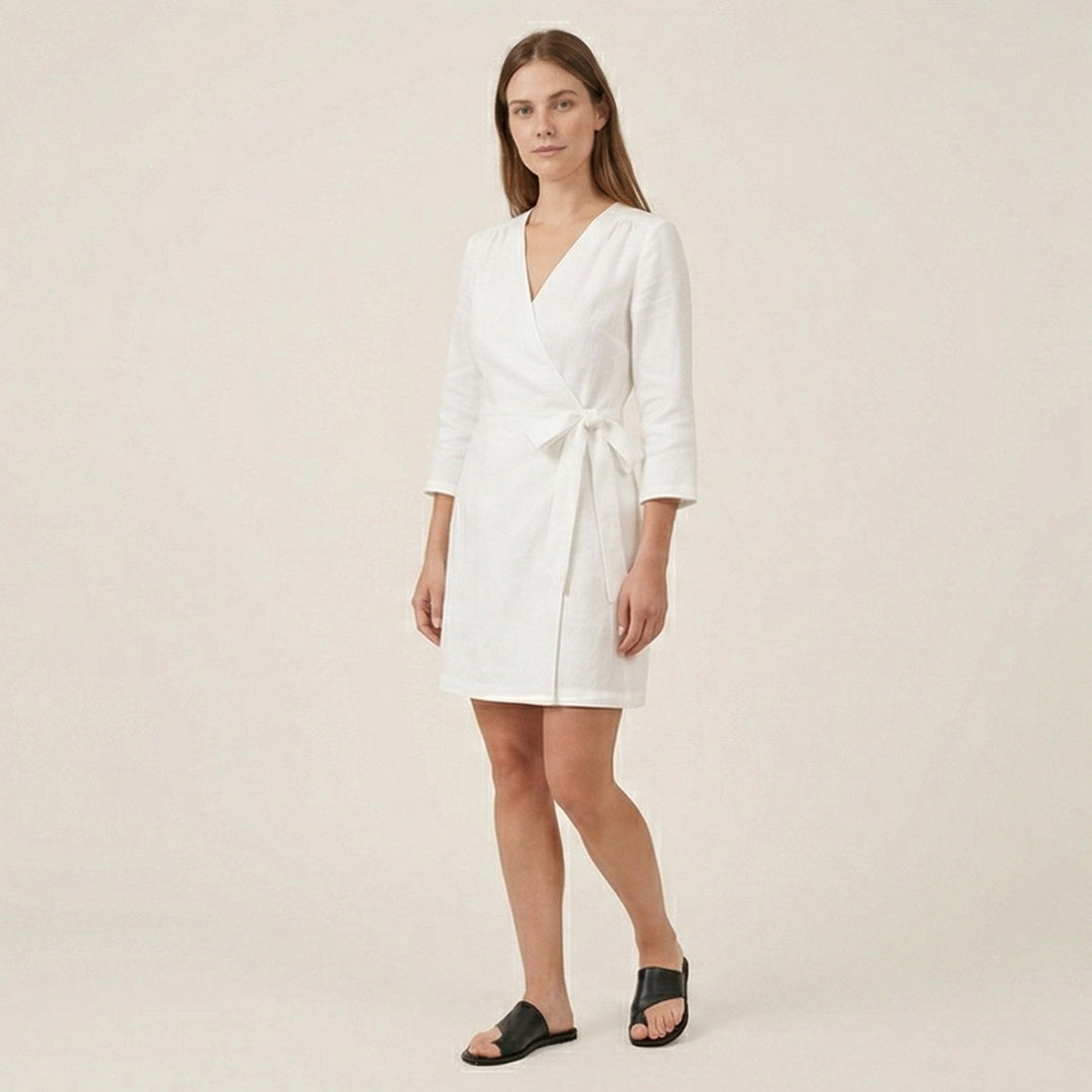 Wrap Style Mini Dress