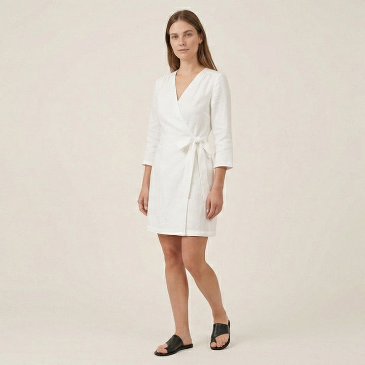 Wrap Style Mini Dress