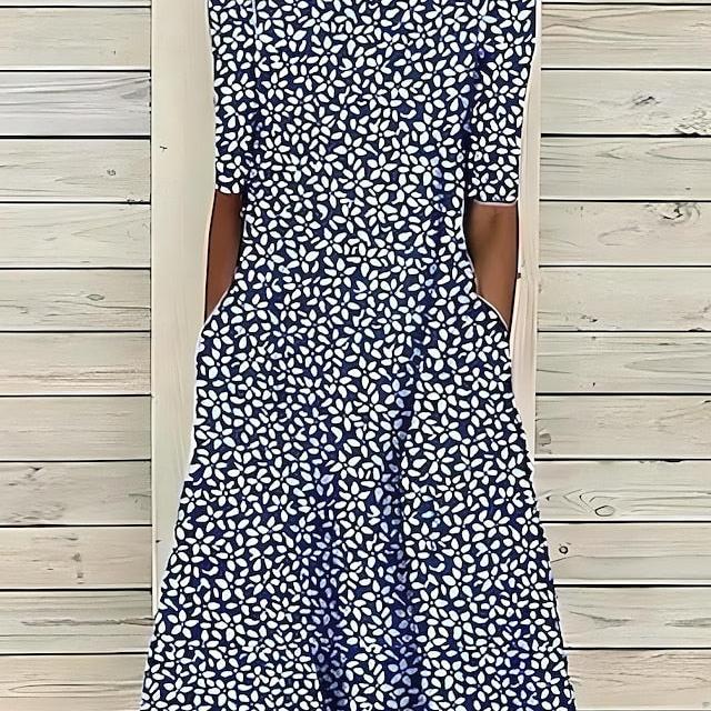 A-Line Midi Dress with Pockets